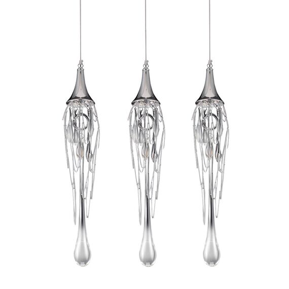 Delight Collection P68009L-3 chrome Подвесной светильник Goddess Tears 3 3 chrome