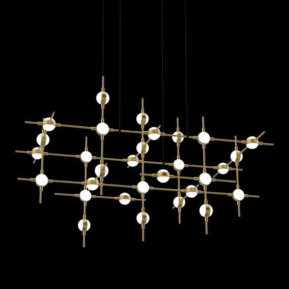 Delight Collection MD18001067-30A black/gold Люстра Molecular 30 black/gold, изображение 3