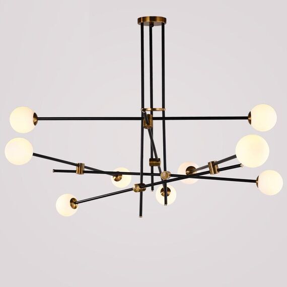 Delight Collection 9389P/9 black/gold Люстра Bistro Globe 9, изображение 2