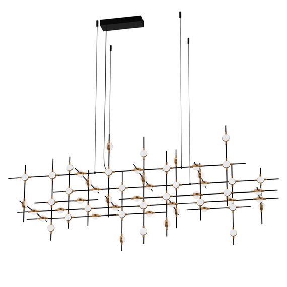 Delight Collection MD18001067-55A black/gold Люстра Molecular 55 black/gold