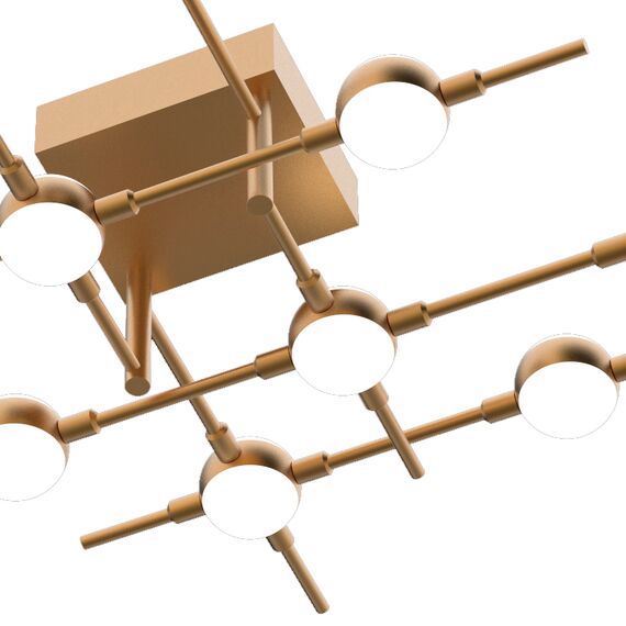 Delight Collection MX18001067-10A gold Потолочный светильник Molecular 10 gold gold, изображение 2
