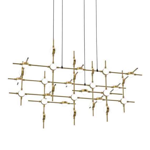 Delight Collection MD18001067-30A black/gold Люстра Molecular 30 black/gold