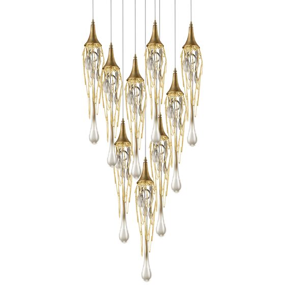 Delight Collection P68009L-9G gold Подвесной светильник Goddess Tears 9 9 gold