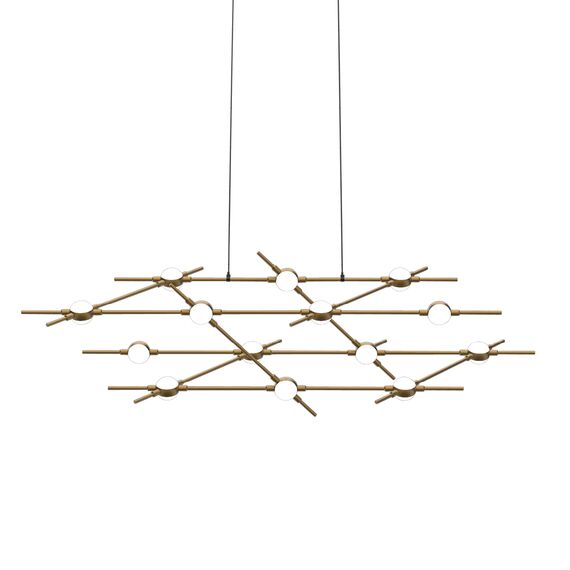 Delight Collection MD18001067-14A black/gold Люстра Molecular 14 black/gold