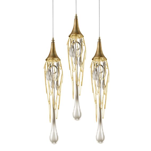 Delight Collection P68009L-3/R gold Подвесной светильник Goddess Tears 3R 3R gold