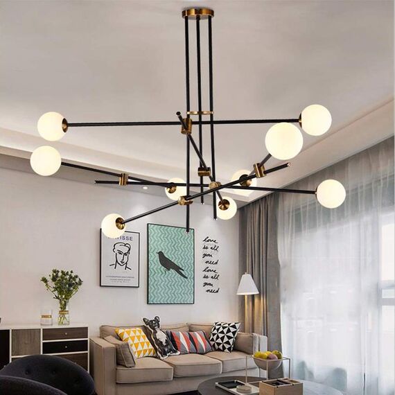 Delight Collection 9389P/9 black/gold Люстра Bistro Globe 9, изображение 5