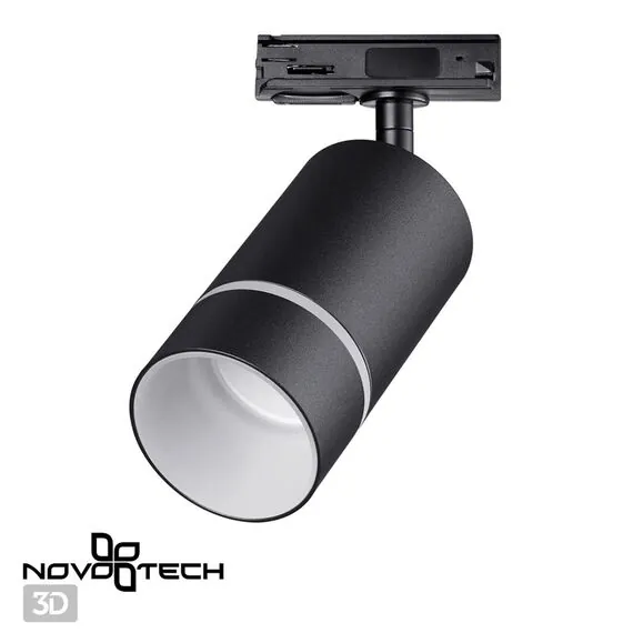 NOVOTECH 370777 PORT NT21 124 черный Светильник трековый однофазный трехжильный IP20 GU10 9W 235V ELINA, изображение 6