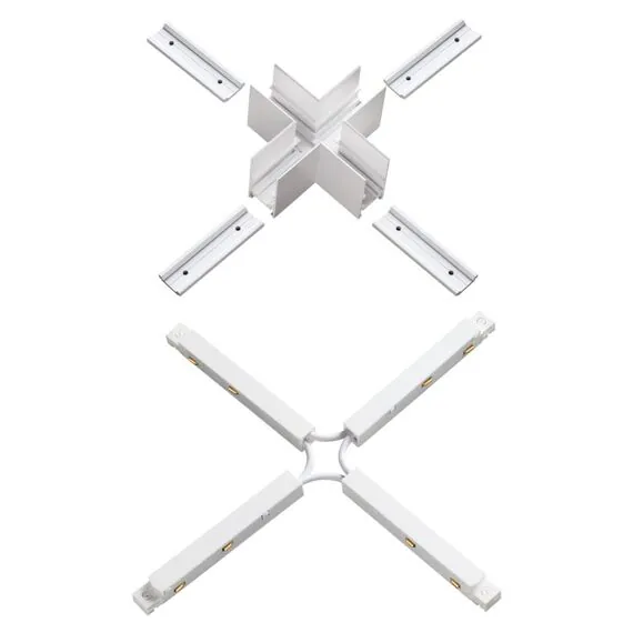 NOVOTECH 135127 SHINO NT21 043 белый Соединитель с токопроводом для шинопровода Х-образный IP20 48V FLUM, изображение 4