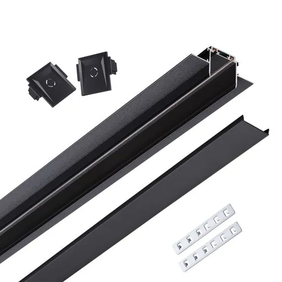 NOVOTECH 135197 SHINO NT23 044 черный Низковольтный шинопровод для встраиваемого монтажа в ГКЛ 1м IP20 48V SMAL