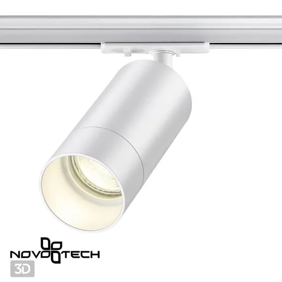 NOVOTECH 370860 PORT NT22 093 белый Светильник трековый однофазный двухжильный IP20 GU10 9W 220V SLIM, изображение 4