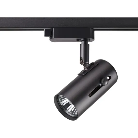 NOVOTECH 370412 PORT NT19 128 черный Светильник трековый однофазный трехжильный IP20 GU10 50W 220V PIPE