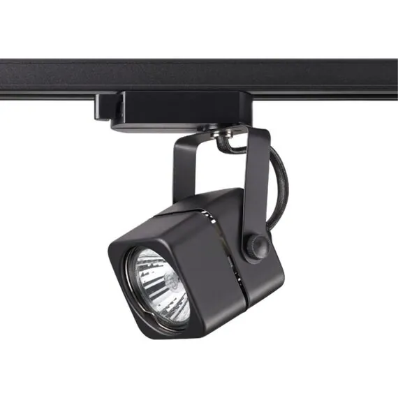 NOVOTECH 370429 PORT NT19 128 черный Светильник трековый однофазный трехжильный IP20 GU10 50W 220V PIPE