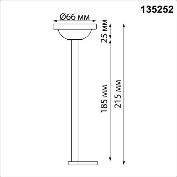NOVOTECH 135252 SHINO NT24 000 белый Крепление потолочное для низковольтного шинопровода арт.135090-135093 IP20 FLUM, изображение 2