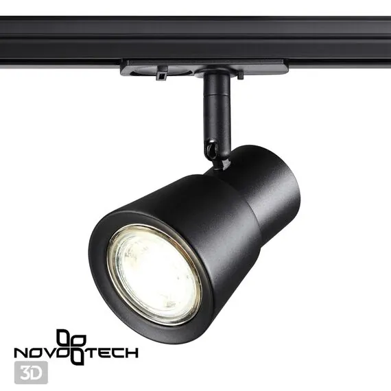 NOVOTECH 370932 PORT NT22 095 черный Светильник трековый однофазный двухжильный IP20 GU10 50W 220V MOLO, изображение 5