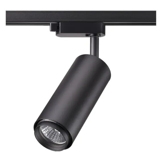 NOVOTECH 370414 PORT NT19 128 черный Светильник трековый однофазный трехжильный IP20 GU10 50W 220V PIPE