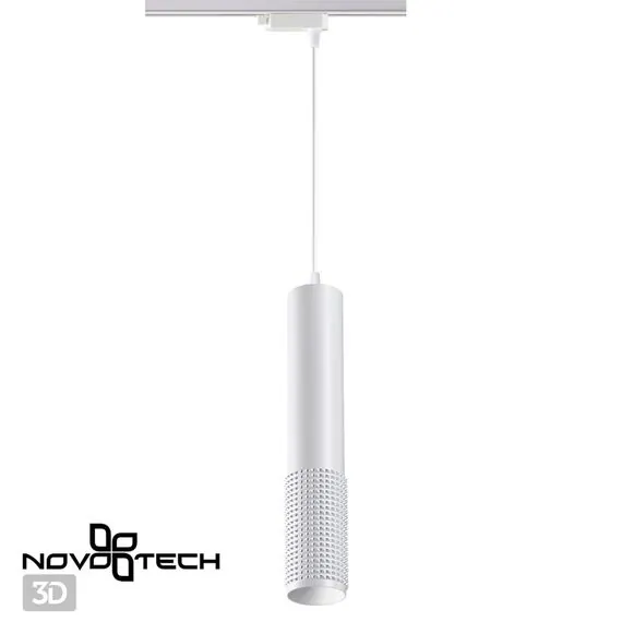 NOVOTECH 370770 PORT NT21 125 белый Светильник трековый однофазный трехжильный, провод 1м IP20 GU10 50W 220V MAIS, изображение 4