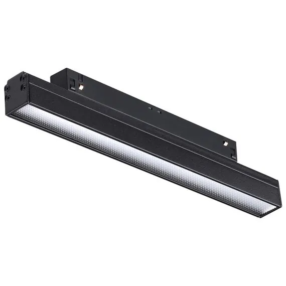 NOVOTECH 358414 SHINO NT20 077 черн Трековый светильник для низков. шинопровода IP20 LED 4000K 12W 48V FLUM