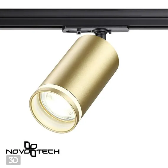 NOVOTECH 370878 PORT NT22 092 матовое золото Светильник трековый однофазный двухжильный IP20 GU10 9W 220V ULAR, изображение 4