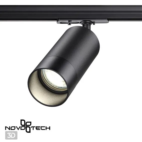 NOVOTECH 370861 PORT NT22 092 черный Светильник трековый однофазный двухжильный IP20 GU10 9W 220V SLIM, изображение 3