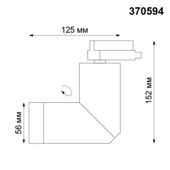 NOVOTECH 370594 PORT NT19 131 матовый белый Светильник трековый однофазный трехжильный IP20 GU10 50W 220-240V ELITE, изображение 2