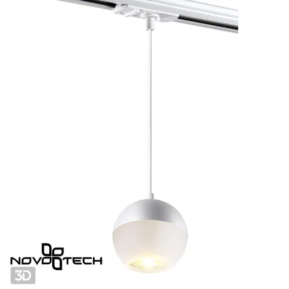 NOVOTECH 370821 PORT NT22 126 белый Светильник трековый однофазный трехжильный, провод 1м IP20 GU10 9W 220V GARN, изображение 5