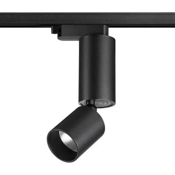 NOVOTECH 359321 PORT NT24 000 черный Светильник трековый однофазный трехжильный IP20 LED 10W 85-265V 3000K 1100Лм TUBO
