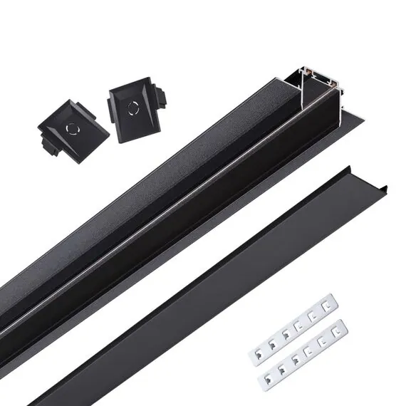 NOVOTECH 135199 SHINO NT23 044 черный Низковольтный шинопровод для встраиваемого монтажа в ГКЛ 2м IP20 48V SMAL