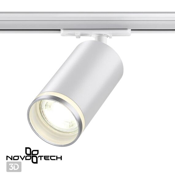 NOVOTECH 370876 PORT NT22 092 белый Светильник трековый однофазный двухжильный IP20 GU10 9W 220V ULAR, изображение 3