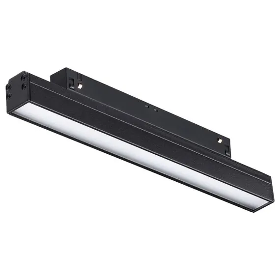 NOVOTECH 358410 SHINO NT20 077 черн Трековый светильник для низков. шинопровода IP20 LED 4000K 12W 48V FLUM