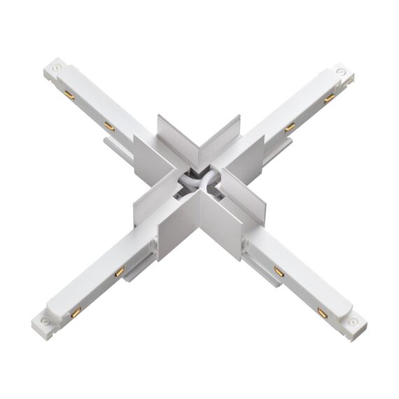NOVOTECH 135127 SHINO NT21 043 белый Соединитель с токопроводом для шинопровода Х-образный IP20 48V FLUM