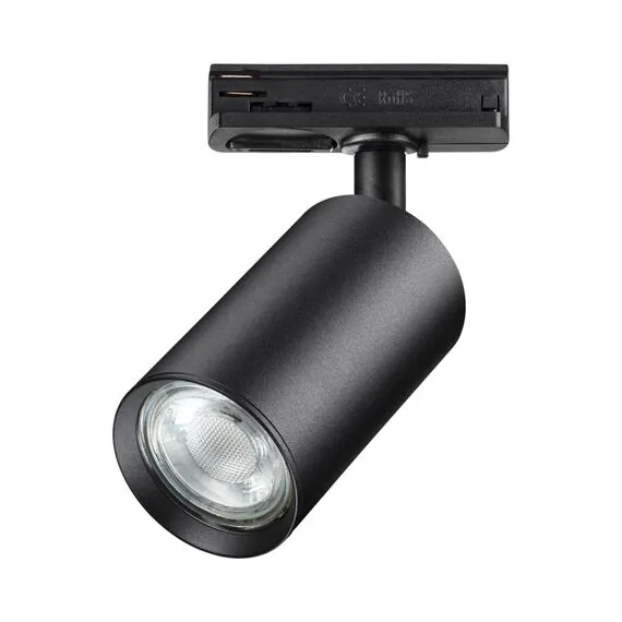 NOVOTECH 370965 PORT NT23 124 черный Светильник однофазный трехжильный трековый GU10 50W 220V PIPE, изображение 5