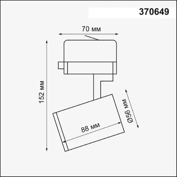 NOVOTECH 370649 PORT NT19 150 черный Светильник трёхфазный трековый IP20 GU10 50W 220V GUSTO, изображение 2