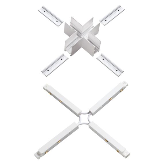 NOVOTECH 135127 SHINO NT21 043 белый Соединитель с токопроводом для шинопровода Х-образный IP20 48V FLUM, изображение 4