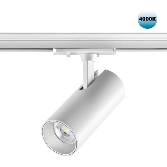 NOVOTECH 359160 PORT NT23 121 белый Светильник трековый однофазный трехжильный IP20 LED 24W 220V 4000К 2300Лм SELENE