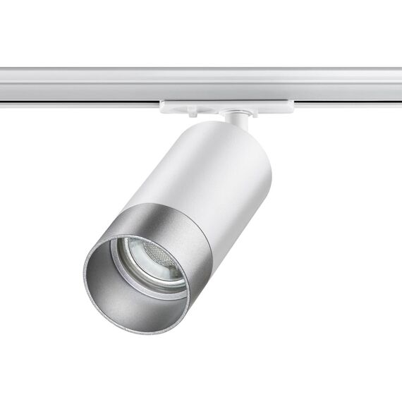 NOVOTECH 370862 PORT NT22 092 белый/серебро Светильник трековый однофазный двухжильный IP20 GU10 9W 220V SLIM