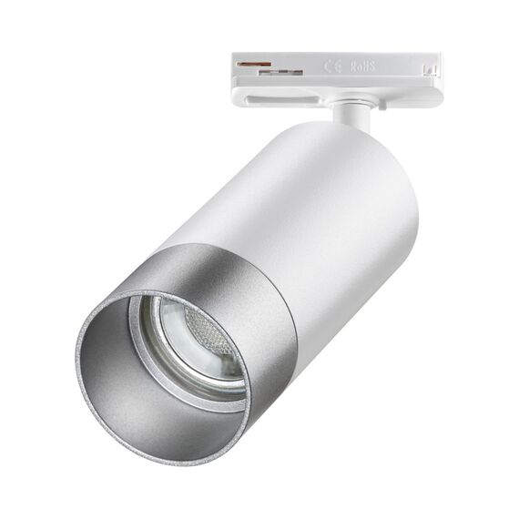 NOVOTECH 370862 PORT NT22 092 белый/серебро Светильник трековый однофазный двухжильный IP20 GU10 9W 220V SLIM, изображение 6