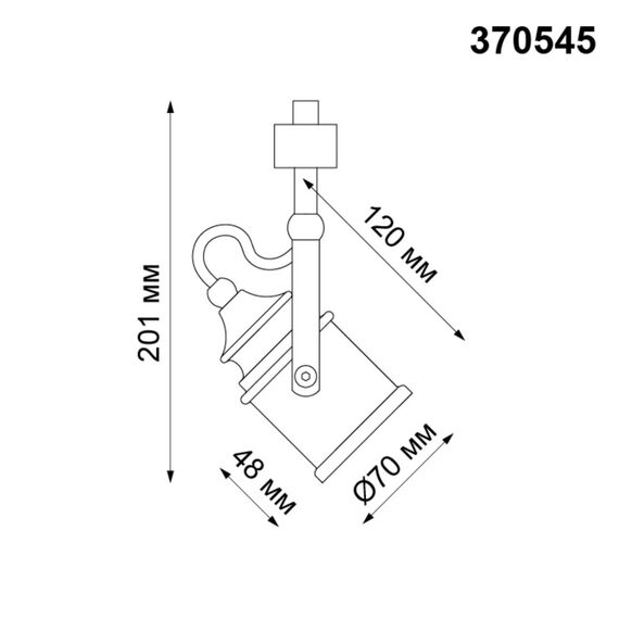 NOVOTECH 370545 PORT NT19 132 коричневый Светильник трековый однофазный трехжильный IP20 GU10 50W 230V VETERUM, изображение 2
