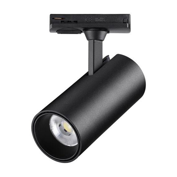 NOVOTECH 359158 PORT NT23 091 черный Светильник трековый однофазный двухжильный IP20 LED 24W 220V 4000К 2300Лм SELENE, изображение 6