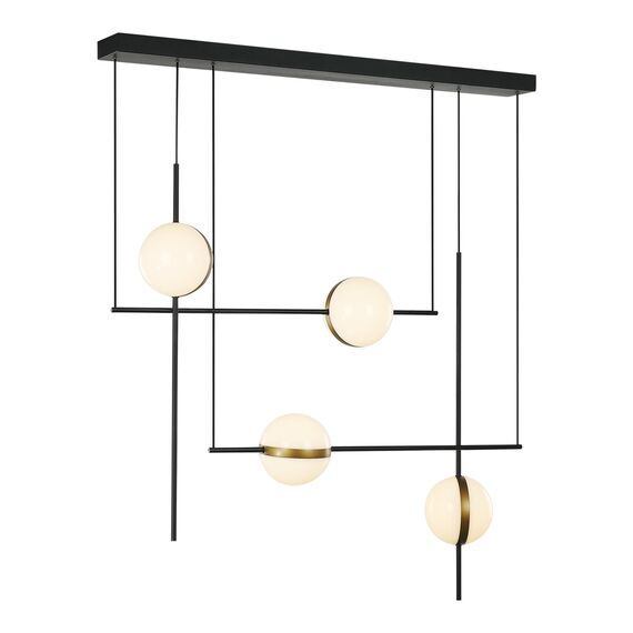 Delight Collection MD2062-4B black/brass Потолочный светильник