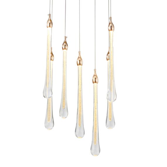 Delight Collection OM801670-7-G Подвесной светильник Teardrop 7 gold gold