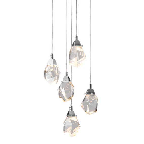 Delight Collection OM820083-5C (MD-020B-5 chrome) Подвесной светильник Crystal rock 5 5 chrome