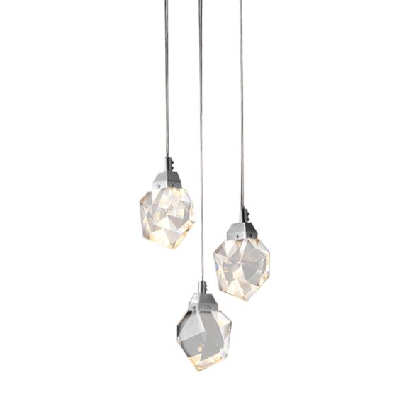Delight Collection OM820083-3C (MD-020B-3 chrome) Подвесной светильник Crystal rock 3 3 chrome