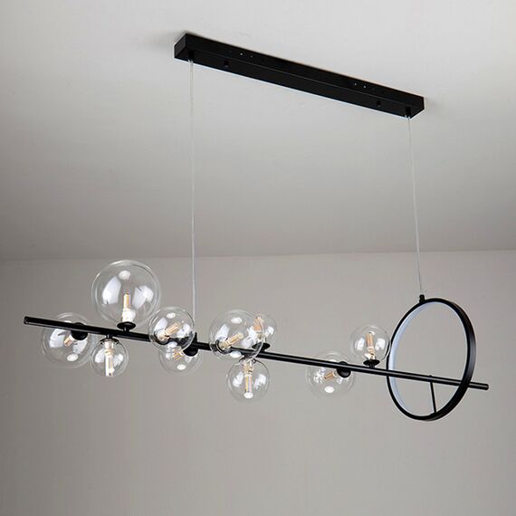 Delight Collection KG1233P-10 black/clear Люстра, изображение 2