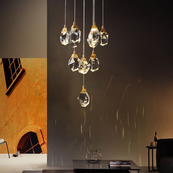 Delight Collection MD-020B-11 gold Подвесной светильник Crystal rock 11 11 gold, изображение 4