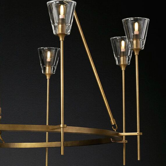 Delight Collection 8614P/8 gold Люстра Torche De Verre 8 8 gold, изображение 5