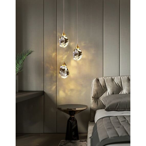 Delight Collection OM820083-3G (MD-020B-3 gold) Подвесной светильник Crystal rock 3 3 gold, изображение 4