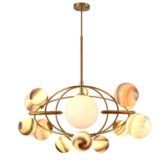 Delight Collection KG1122P-13B brass Люстра Planet 13B brass, изображение 2