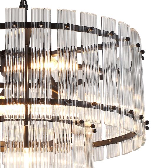 Delight Collection KG1112P-7 black/clear Люстра Ruby 7 black, изображение 2
