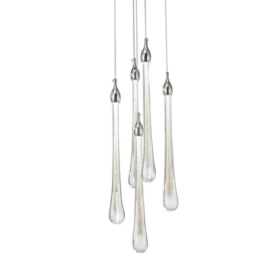 Delight Collection OM801670-5-CH Подвесной светильник Teardrop 5 chrome chrome