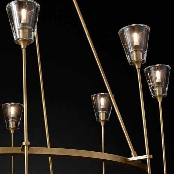 Delight Collection 8614P/8 gold Люстра Torche De Verre 8 8 gold, изображение 4